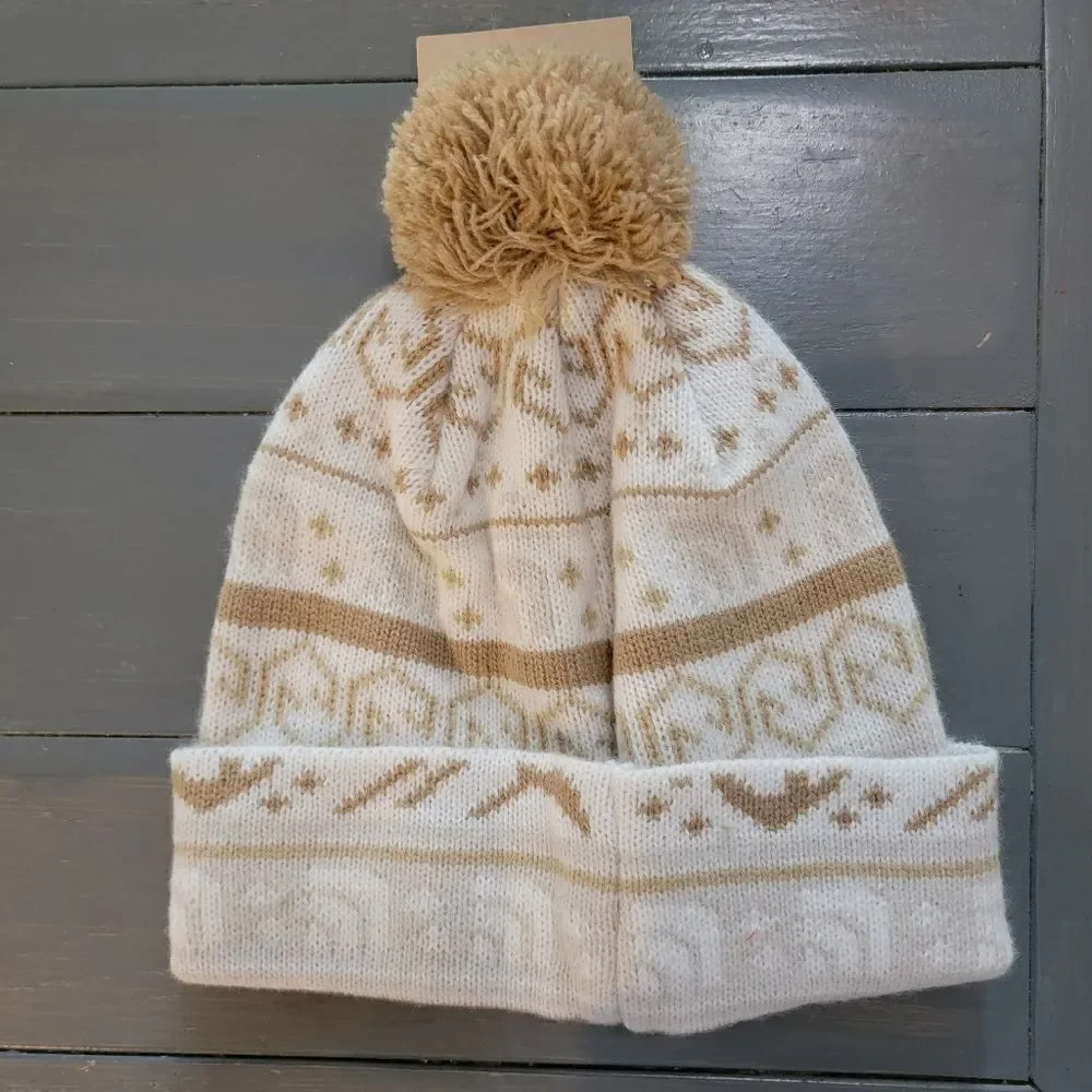 The North Face Fair Isle pom pom unisex winter beanie hat